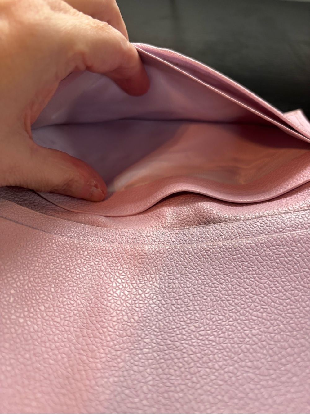 Authentic BVLGARI Pink Grained Leather Long Continental Wallet w/ Cards - Picture 13 of 13